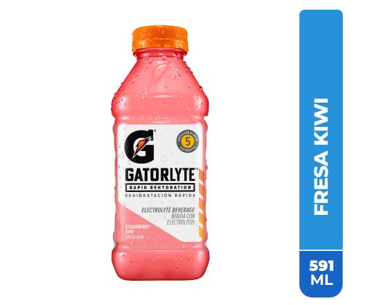 Gatorlyte bebida rehidratante (591 ml) (fresa kiwi)