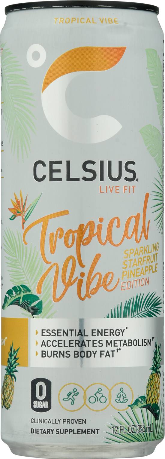 Celsius Starfruit Pineapple Edition Energy Drink (12 fl oz)