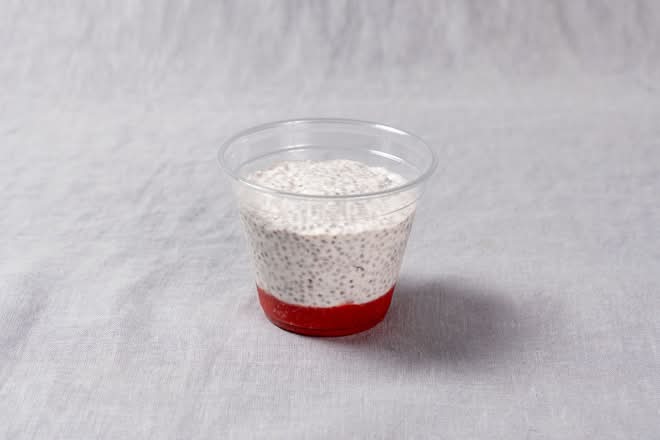 Chia Seed Pudding with Berry Coulis