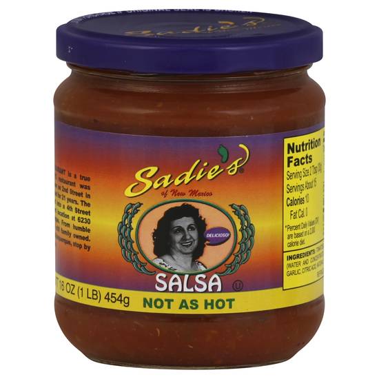 Sadie's Not As Hot Salsa (16 oz)