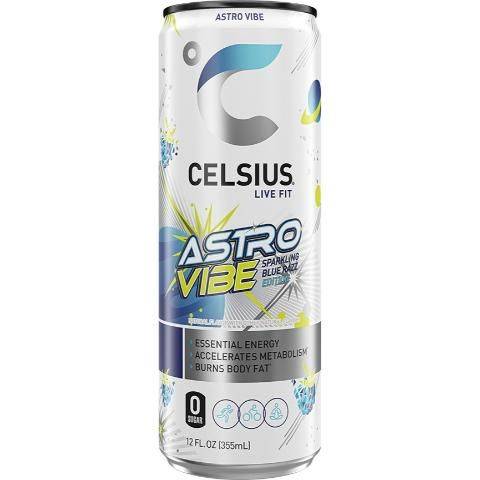 Celsius Astro Vibe Sparkling Energy Drink (12 fl oz) (blue razz)