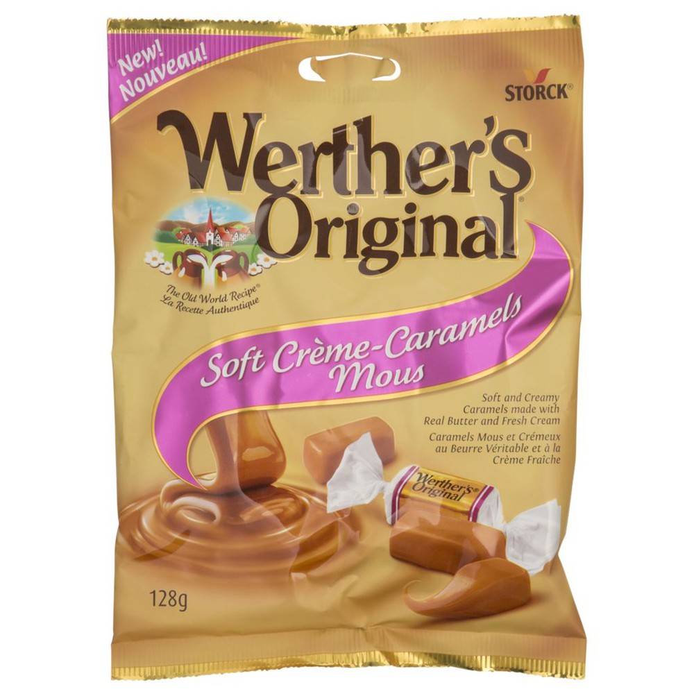 Werther's  bonbons (128 g) - soft crème caramels (128 g)