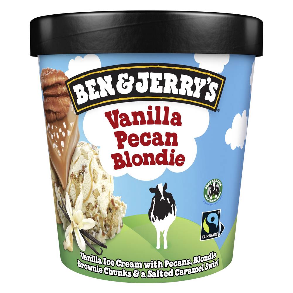 Ben & Jerry's - Glace aux noix de pécan et blondie (vanilla)