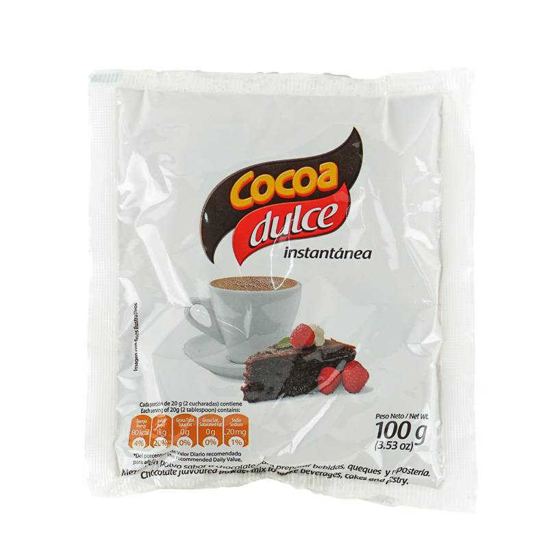Cocoa Dulce Paq 100 Gr