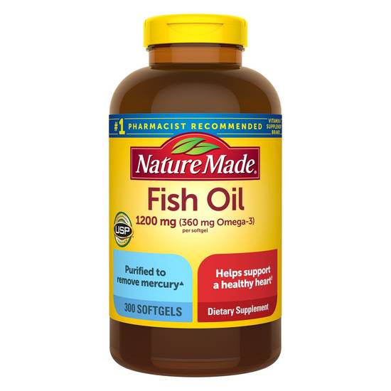 Nature Made Fish Oil 1200 mg Softgels (300 ct)