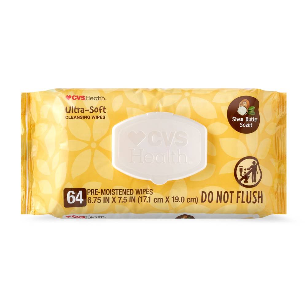 Cvs Health Shea Butter Wipes, 64Ct