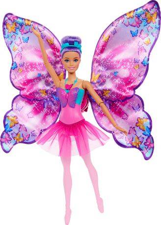 Barbie-De Danseuse À Papillon-Poupée Transformation 2En1