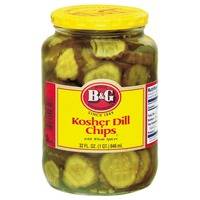 B&G - Kosher Dill Pickle Chips - gallon (4 Units per Case)