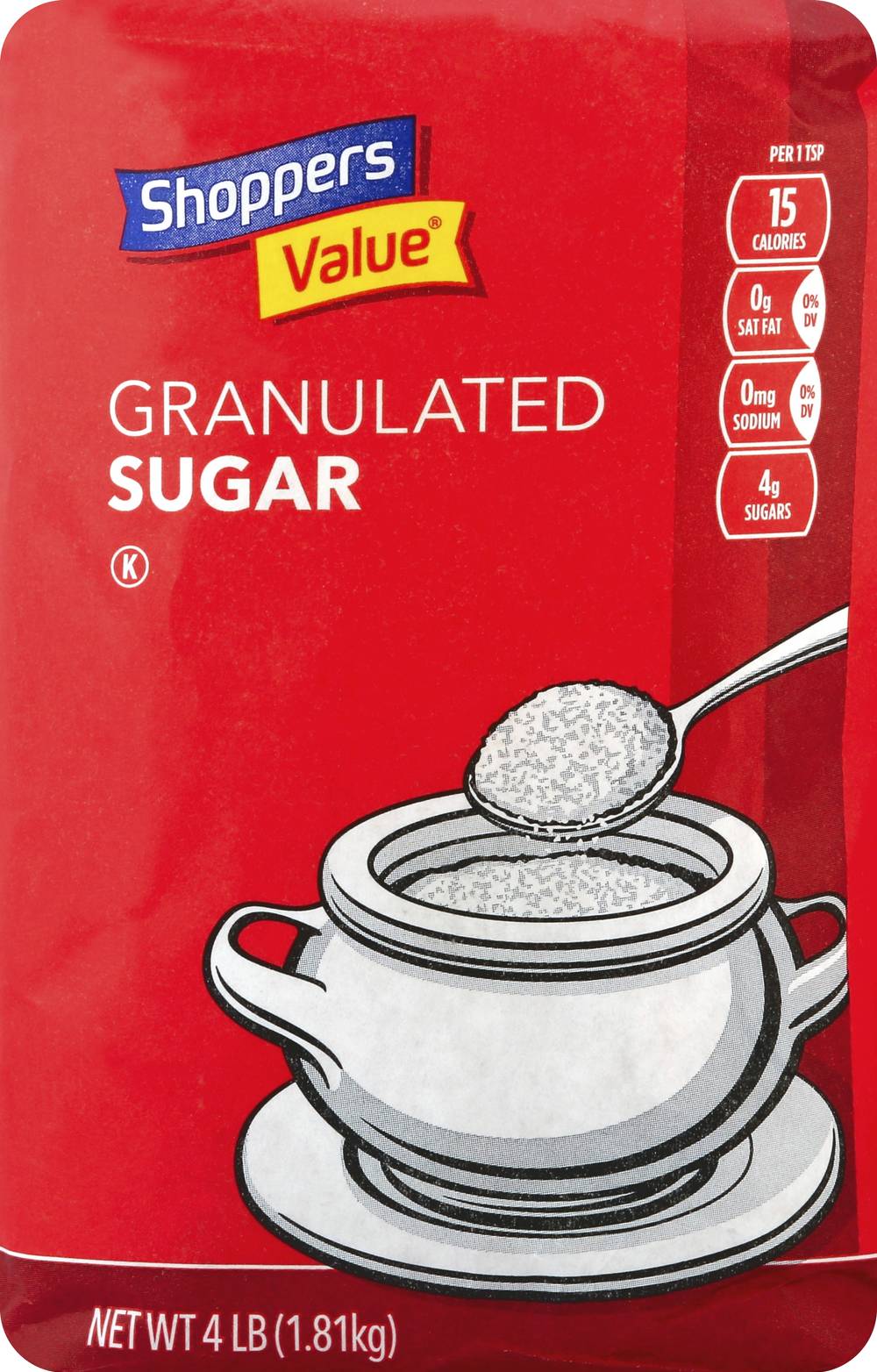 Shoppers Value Granulated Sugar (4.01 lbs)