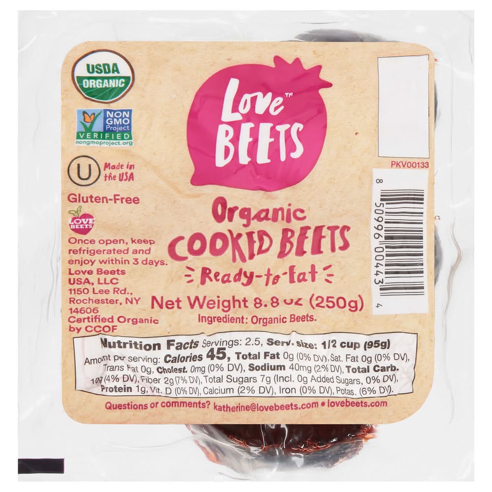 Love Beets Ready-To-Eat Cooked Organic Beets (8.8 oz)