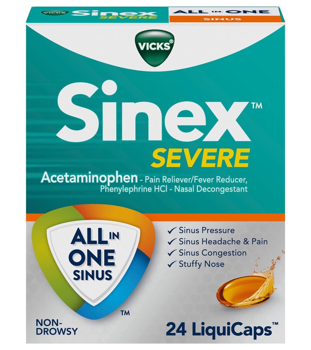 Vicks Sinex Severe All in One Sinus Non-Drowsy (3.2 oz)