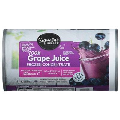 Signature Select 100% Grape Juice Concentrate - 12 Fl.Oz.