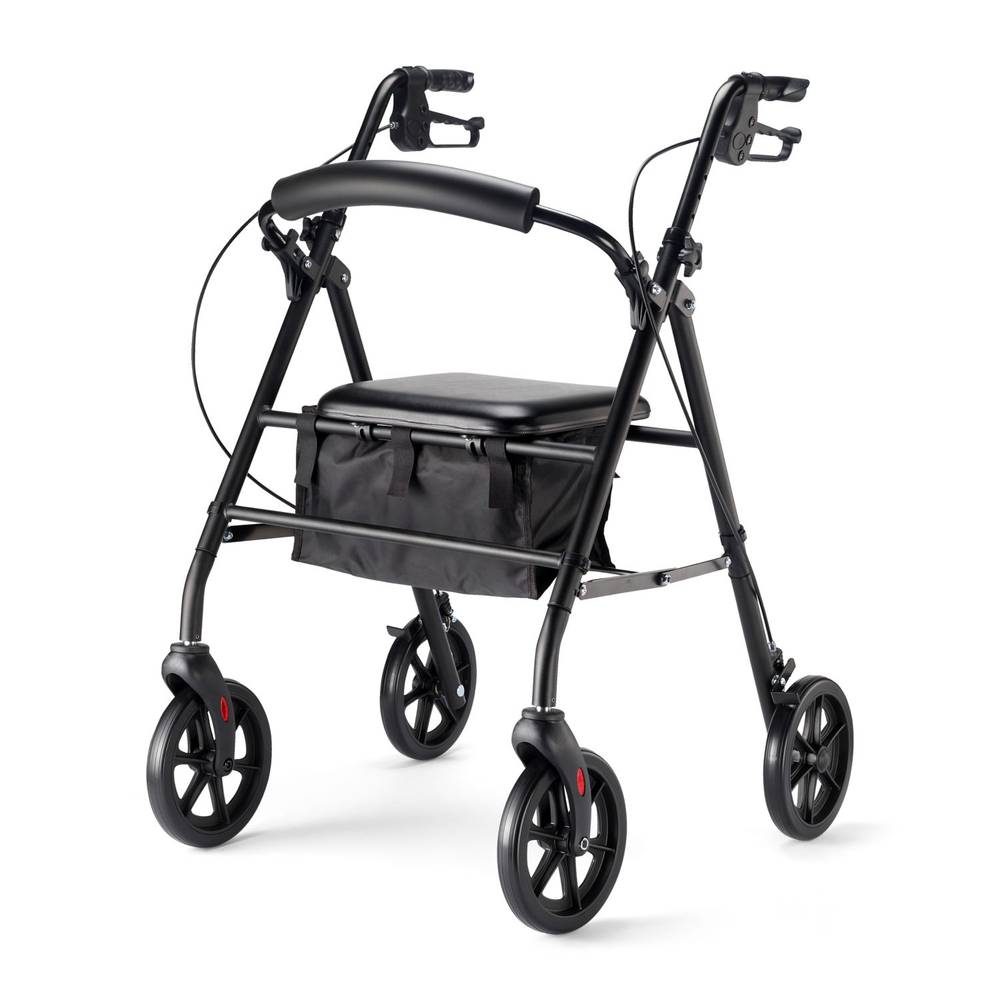 CVS Health Rollator, Black, 7.5” wheels