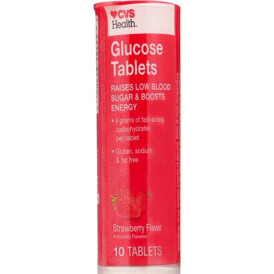 CVS Health Glucose Tablets, Strawberry, 10 CT