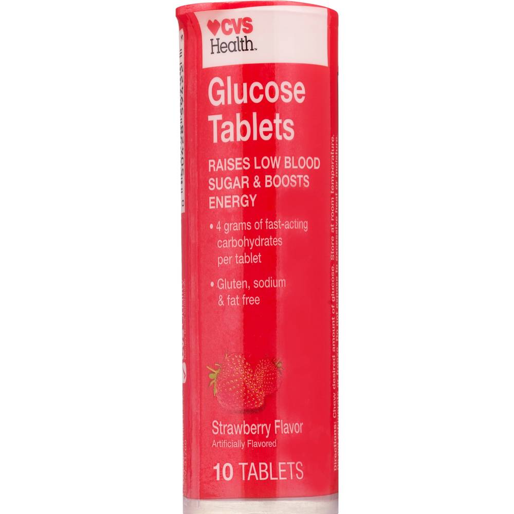 CVS Health Glucose Tablets, 10ct, Strawberry (10 ct)