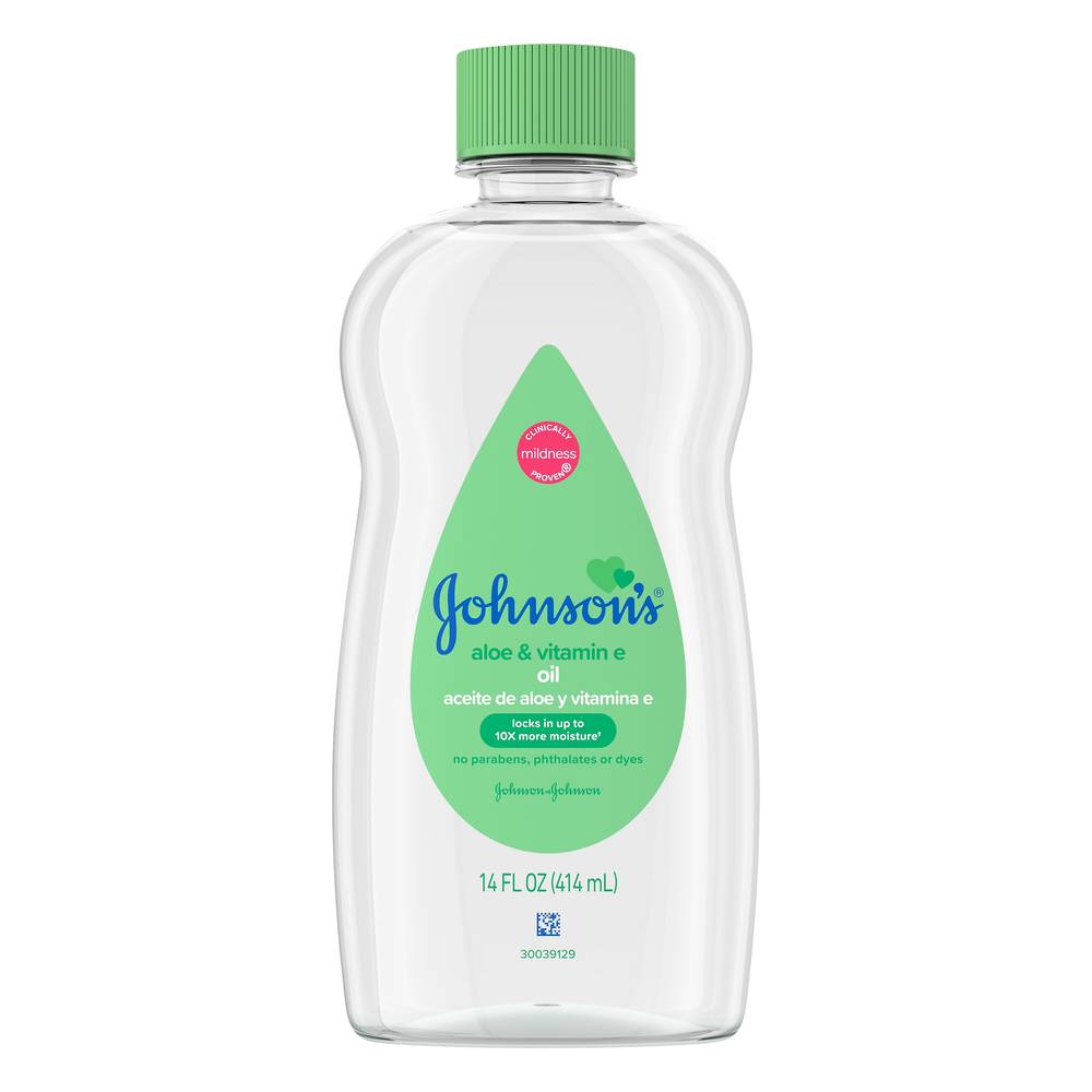 Johnson's Aloe & Vitamin E Baby Oil (14 fl oz)