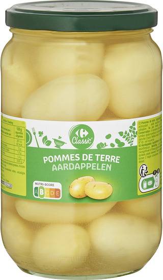 Pommes de terre CARREFOUR CLASSIC' - le bocal de 420g net égoutté