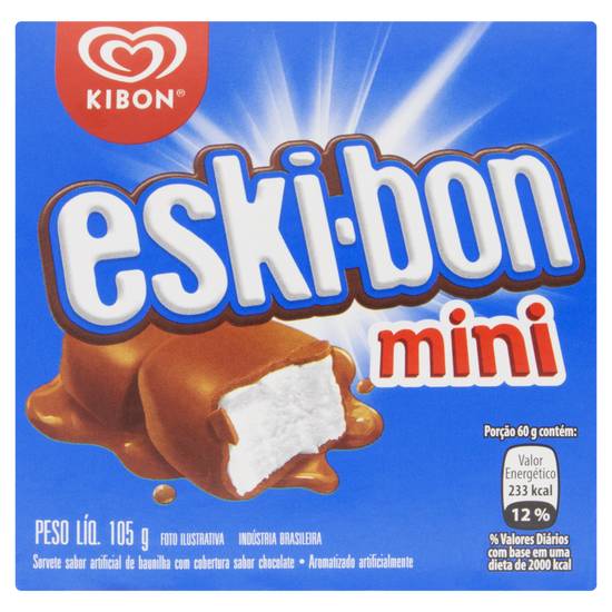Kibon sorvete mini eski-bon (105ml)