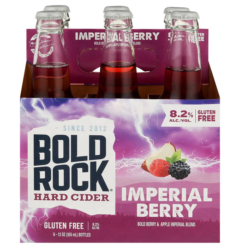 Bold Rock Imperial Berry Hard Cider (6 x 12 oz)