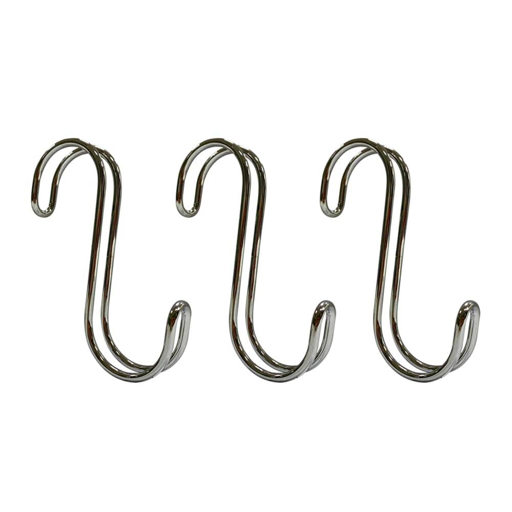 Style Selections 3-Pack 3-Hook Chrome Decorative Wall Hook (5-lb Capacity) | 46316CHHLG3