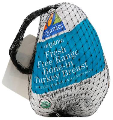 O Organics Organic Turkey Breast Bone In Frozen - 5 Lb