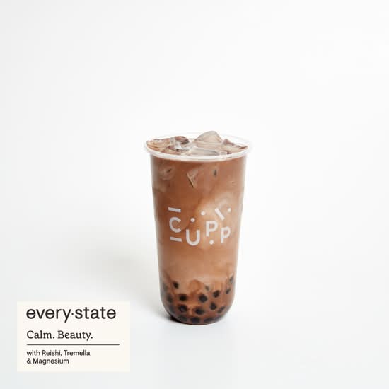 everystate Cacao Milk Tea; Calm + Glow