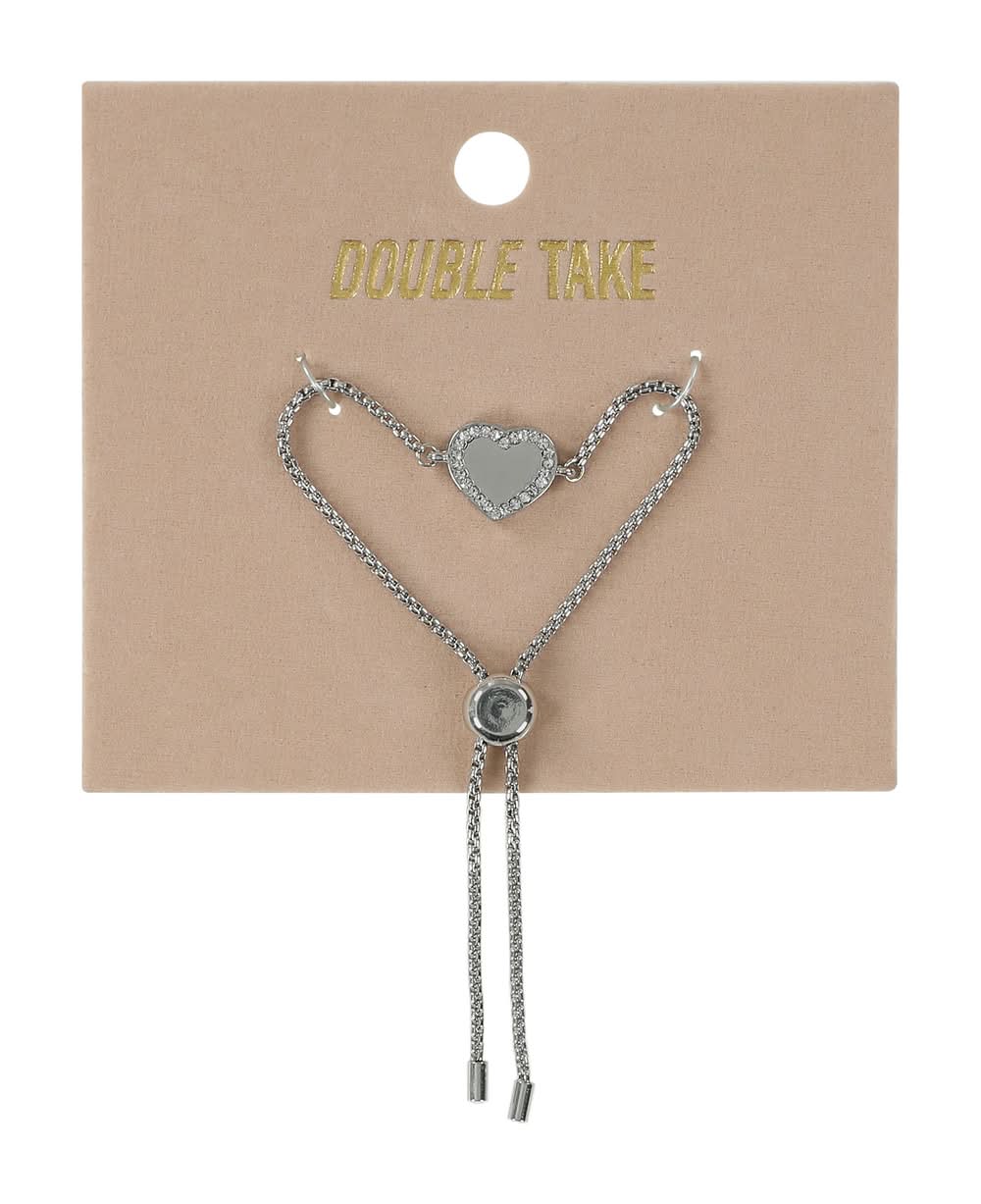 Double Take Heart Bracelet