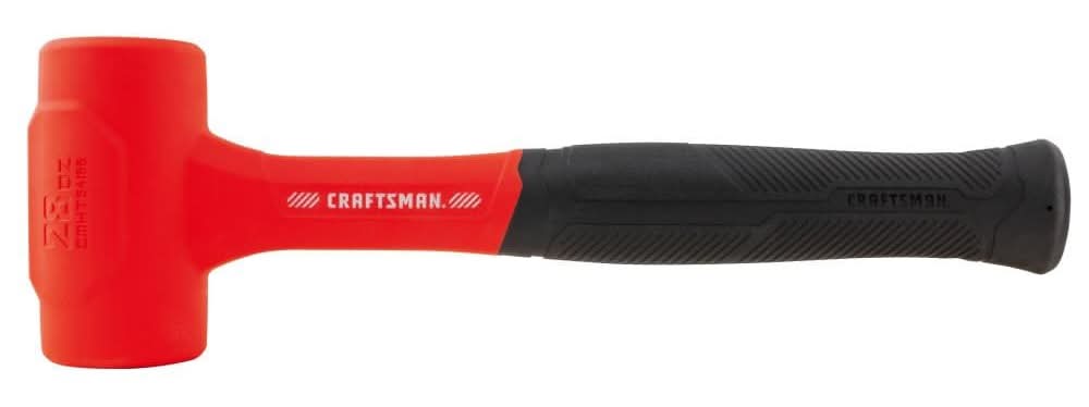 CRAFTSMAN 28 -oz Polyurethane Head Rubber Handle Soft-faced Dead blow hammer