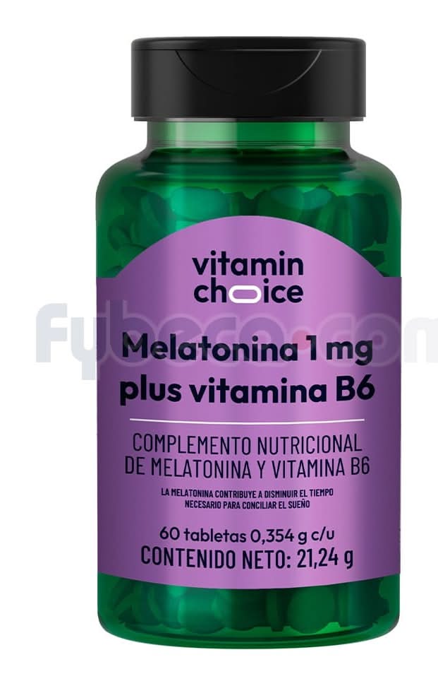 Vit Ch Melatonina 1 Mg Plus Vitamina B6  Tabs F/60
