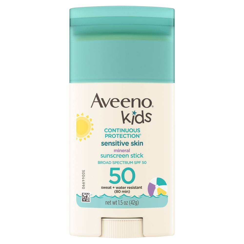 Aveeno Kids Continuous Protection Spf 50 Sunscreen Stick