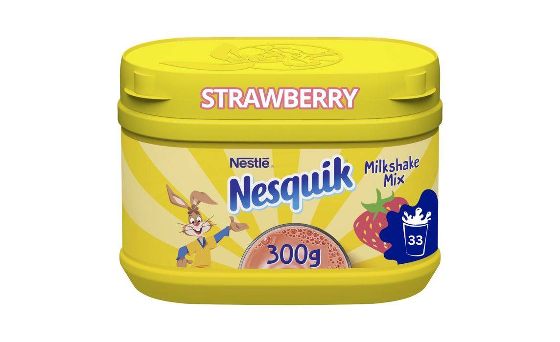 Nesquik Strawberry Flavour With Vitamin C&D Milkshake Mix 300g (357732)