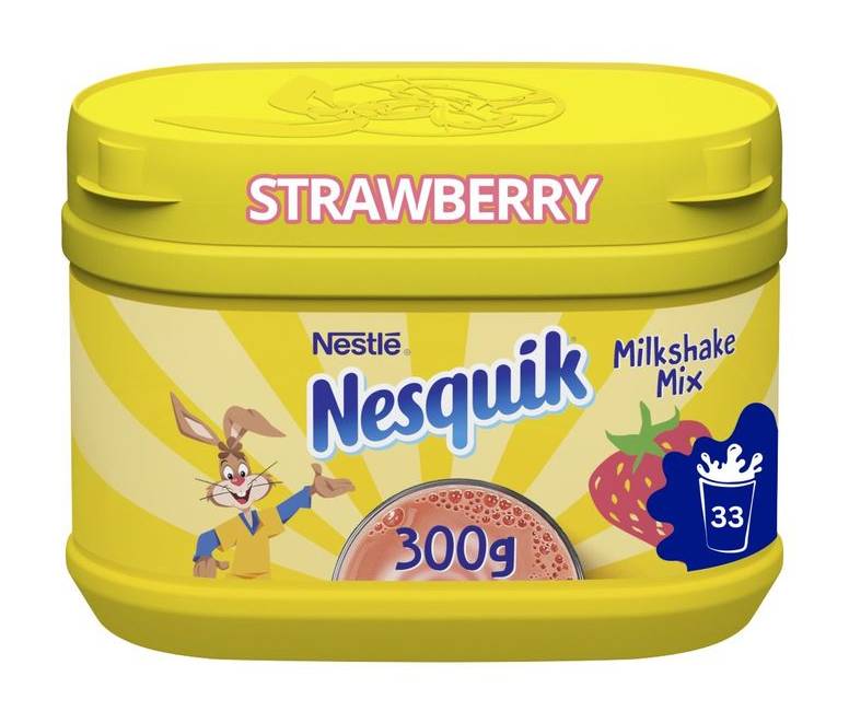 Nesquik Strawberry Flavour With Vitamin C&D Milkshake Mix 300g (357732)