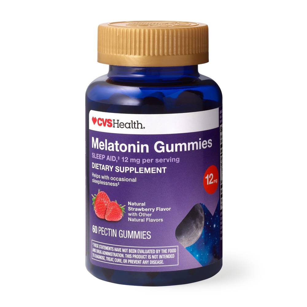 Cvs Health Melatonin 12mg Gummies (strawberry)