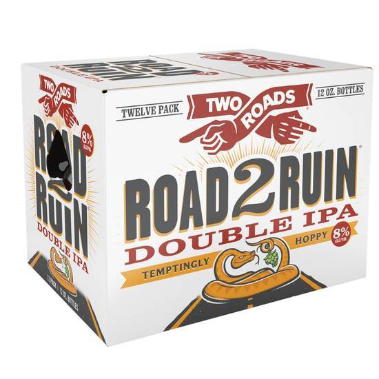 Two Roads Road 2 Ruin Double Ipa (12x 12oz bottles)