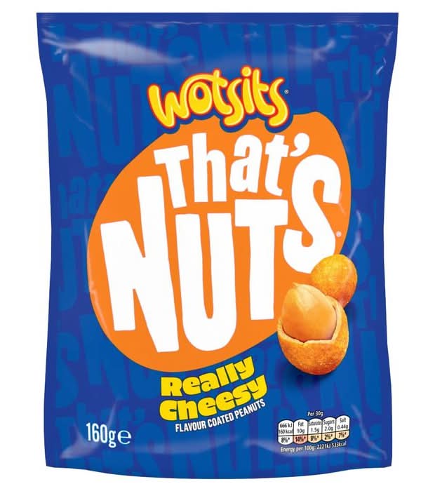 That’s Nuts Wotsits Really Cheesy Sharing Coated Peanuts 160g (409929)
