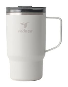 Reduce Insulated Lidded Travel Mug 18 oz Capacity, Linen
