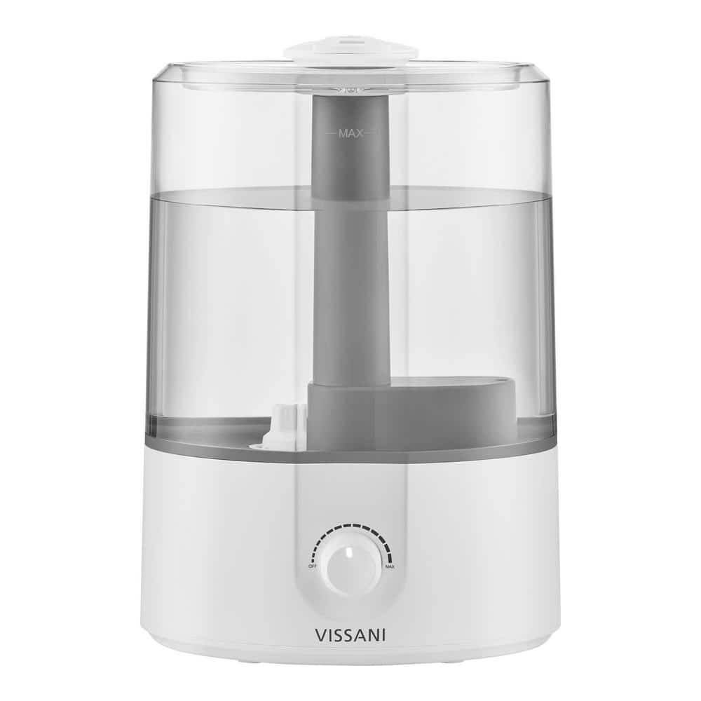 Vissani Ultrasonic Room Humidifier Capacity 1 Gallon, White