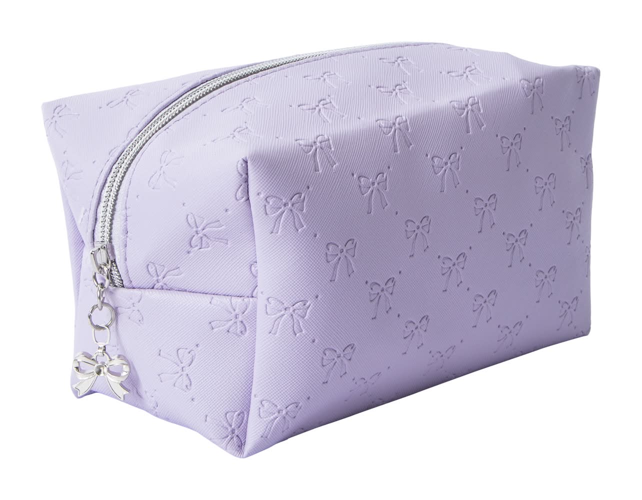 Embossed Bow Travel Set Purple Bows