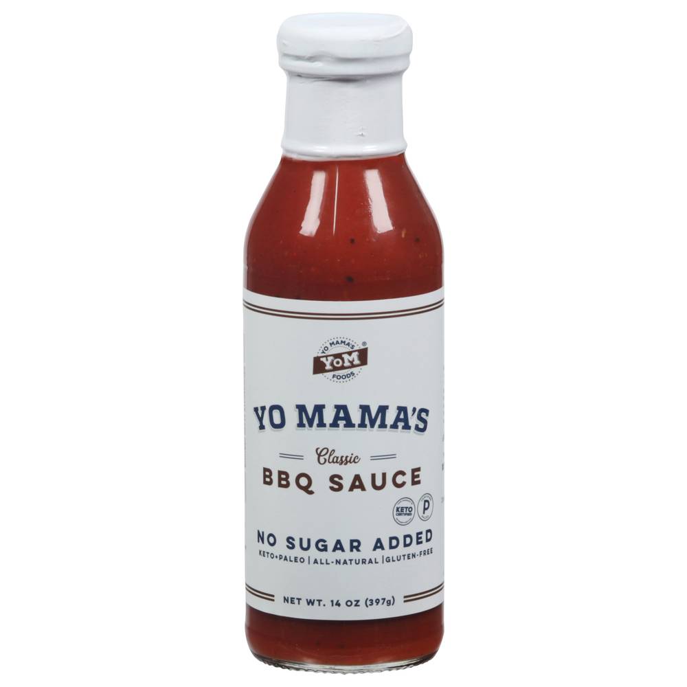 Yo Mama's No Sugar Added Classic Bbq Sauce (14 oz)