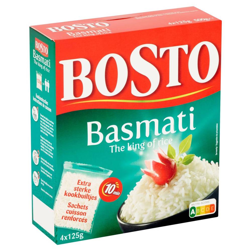 Bosto Basmati the King of Rice 4 x 125 g