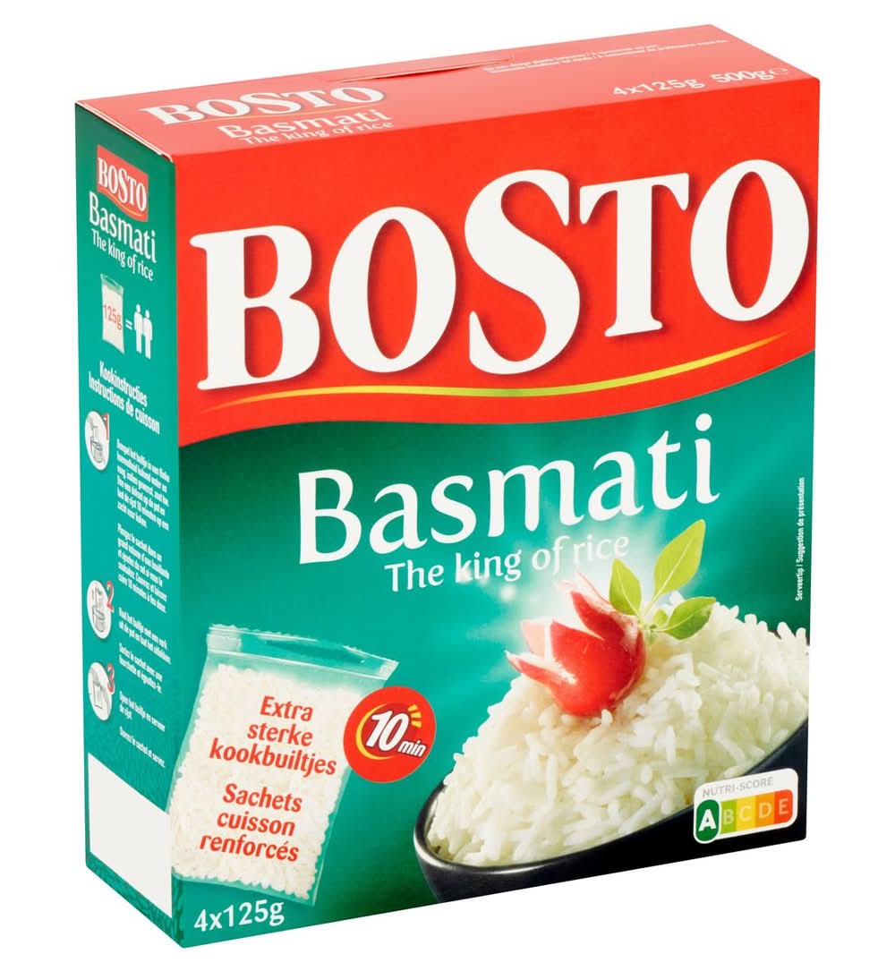 Bosto Basmati the King of Rice 4 x 125 g