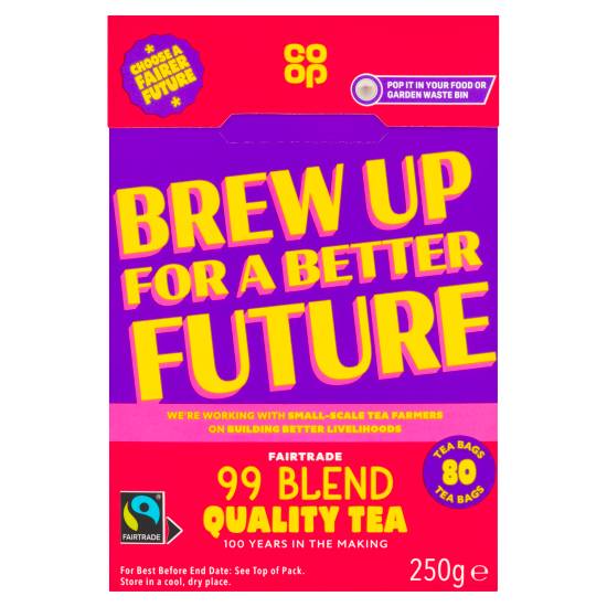 Co-Op 99 Blend Fairtrade Tea Bags (80 ct) (250 g)