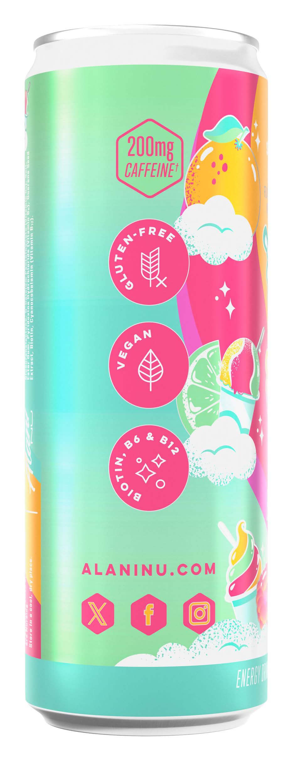 Alani Nu Zero Sugar Energy Drink, Sherbet Swirl (12 fl oz) | Postmates