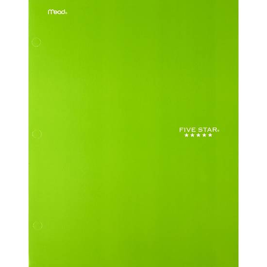 Mead Five Star Portfolio Two Pocket Folder, Assorted Colors