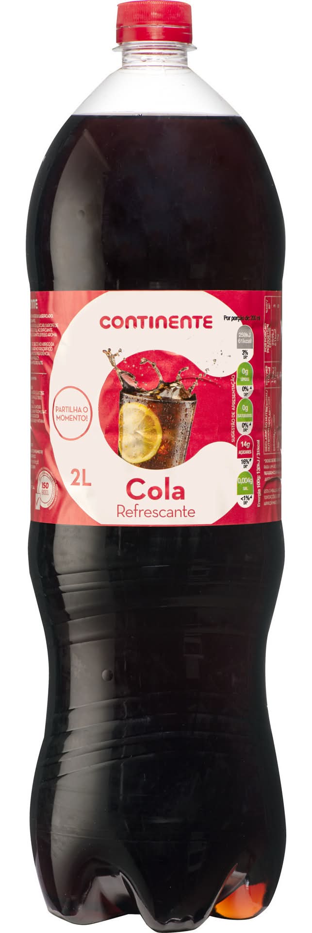 Refrigerante com Gás Cola Continente (emb. 2 lt)