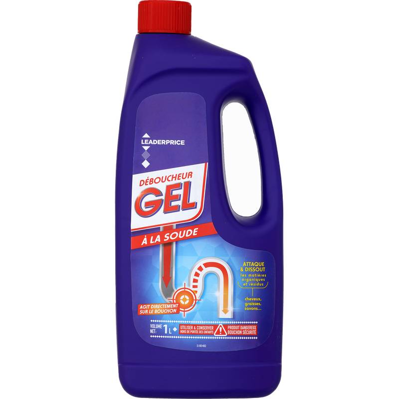 Leader Price - Déboucheur gel à la soude (1L)