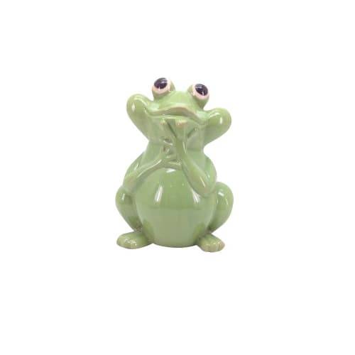 Pottery Land 11 in Smiling Green Frog (1 ct)