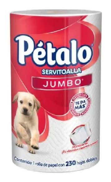 Pétalo · Servitoalla de 230 hojas dobles, Jumbo