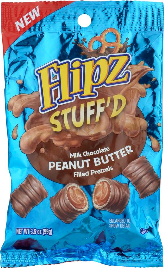 Flipz Stuffed Milk Chocolate Filled Pretzel (peanut butter)
