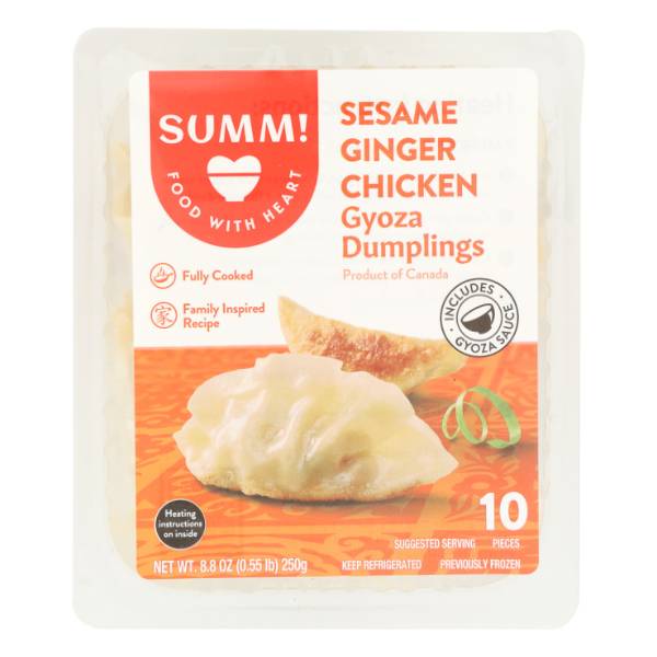 Summ! Sesame Ginger Chicken Gyoza Dumplings